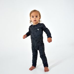 Baby Zip Up - Black Camo