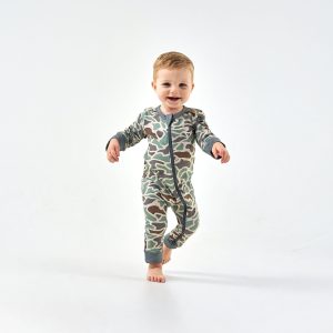 Baby Zip Up - Retro Duck Camo