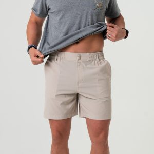 Everyday Short - Light Khaki - American Flag Pocket