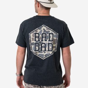 Short Sleeve Tee - Rad Dad - Heather Black