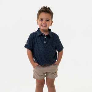 Youth Performance Polo - Stars and Stripes Navy