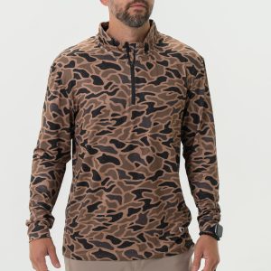 Performance Quarter Zip - Gauge Camo