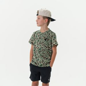 Youth Short Sleeve Tee - Retro Duck Camo - BURLEBO Duck