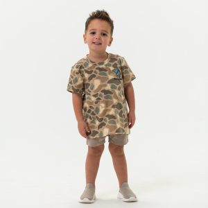 Youth Short Sleeve Tee - Pintail Camo - Jumping Trout