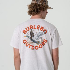Short Sleeve Tee - Old School Duck Hunt - Heather Oatmeal