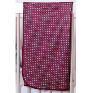 Baby Swaddle - Texas - Maroon & Grey