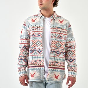 Vintage Heavyweight Flannel - Flying Duck Aztec