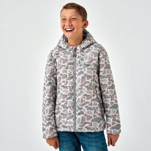 Youth Puffer Jacket - Classic Deer Camo